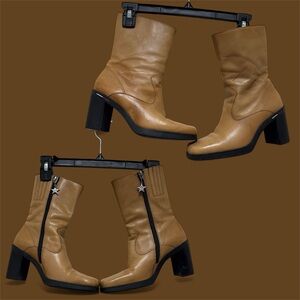 Tommy Hilfiger Brown Heeled Boots